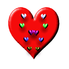 Gif animé coeur rouge